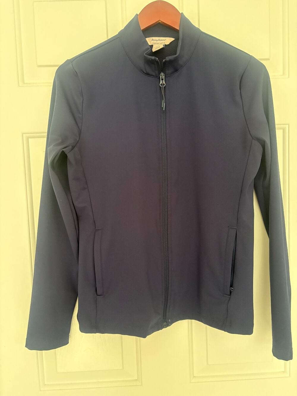 Tommy Bahama Everyday Active Full Zip Jacket Navy Blue Women's M 6-10 Athletic